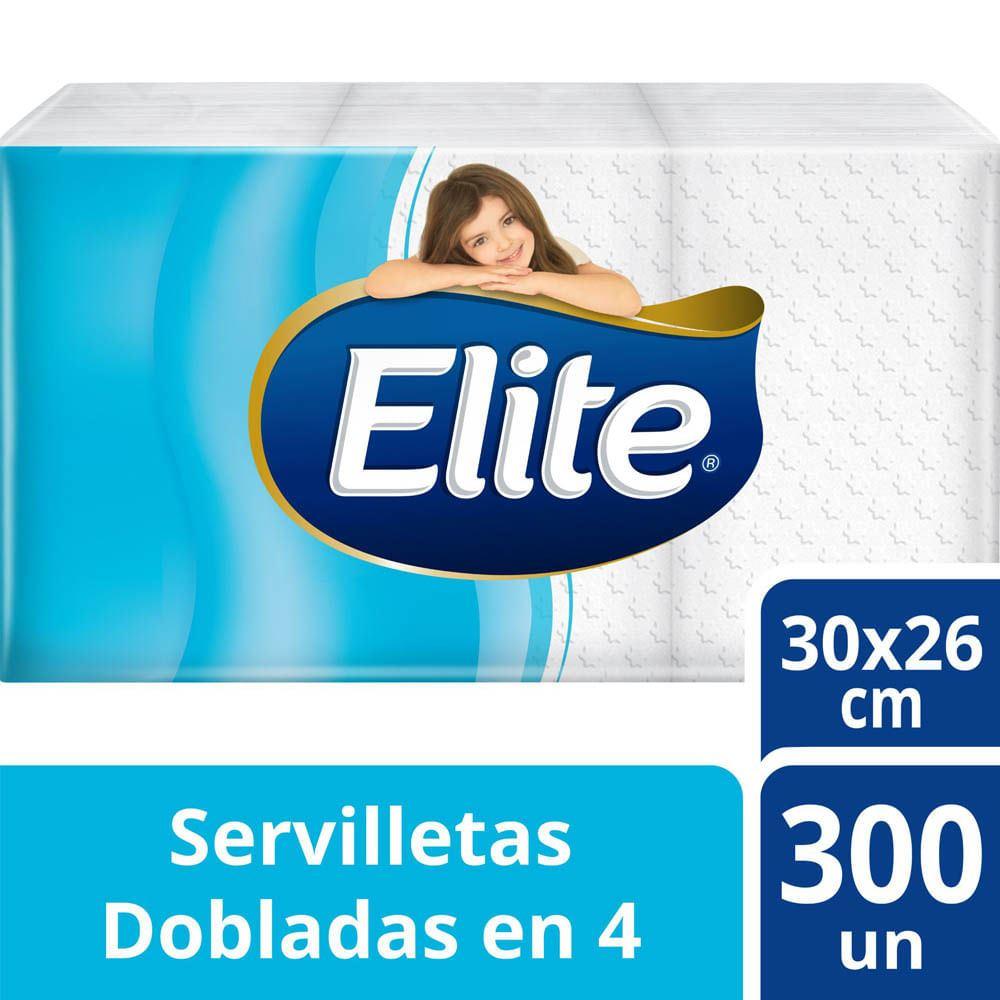 Servilletas ELITE Profesional Dobladas en 4 Paquete 100un
