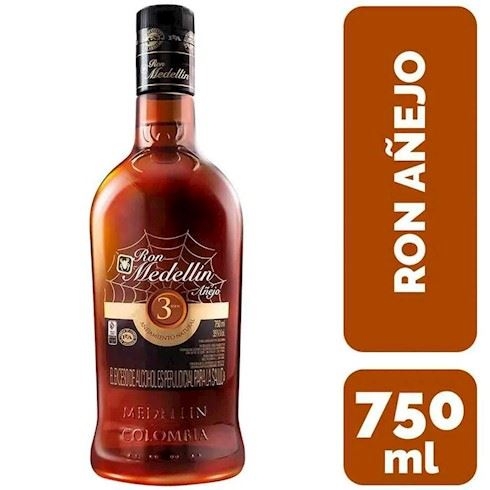 Medellin Ron 3 Años Añejo 750 Ml